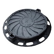 Люк чугунный "К" канал. тяжелый (С250) m-98кг ГОСТ 3634-2019